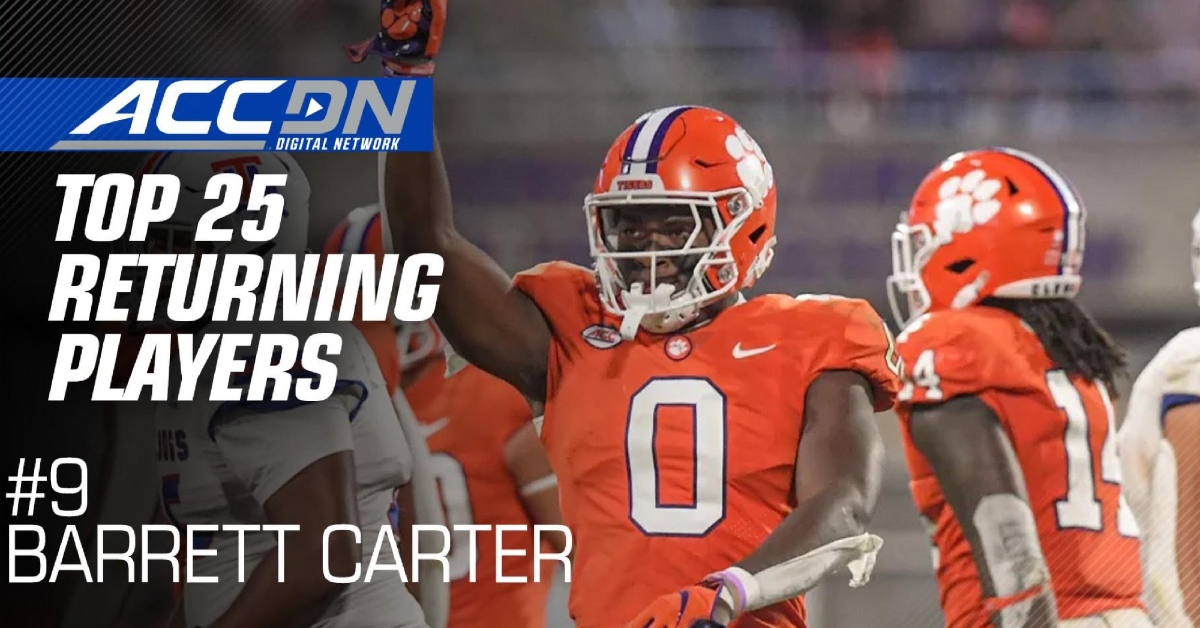 Clemson LB Barrett Carter Ranked #9 ACC Player Of 2023 | TigerNet