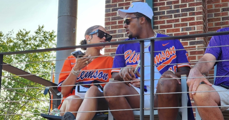 Deshaun Watson at Clemson baseball game vs Tennessee in NCAA regional